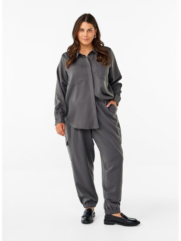 Zizzi Traditional shirt in Grey