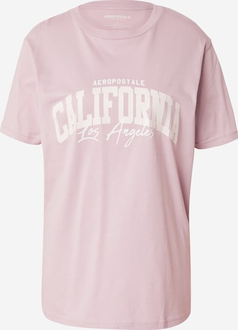 T-shirt 'CALIFORNIA' AÉROPOSTALE en violet : devant