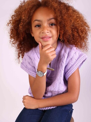 Montre à affichage analogique 'Verspielt' Lucardi en argent : devant