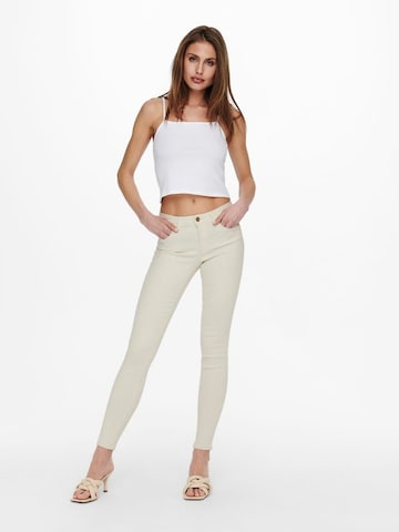 Skinny Jeans 'Wauw' di ONLY in bianco