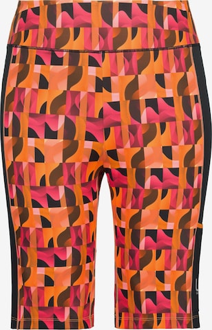 Ulla Popken Slim fit Workout Pants in Orange: front