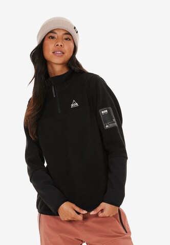 SOS Sweater 'Laax' in Black: front