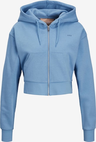 JJXX Zip-Up Hoodie 'ABBIE' in Blue: front