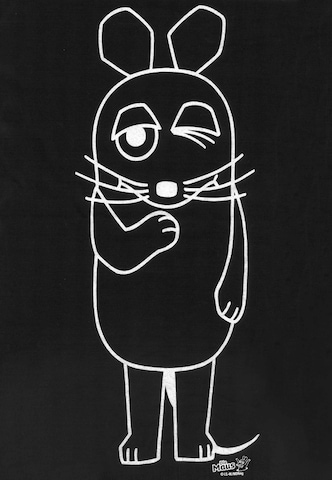 LOGOSHIRT T-Shirt 'Maus' in Schwarz
