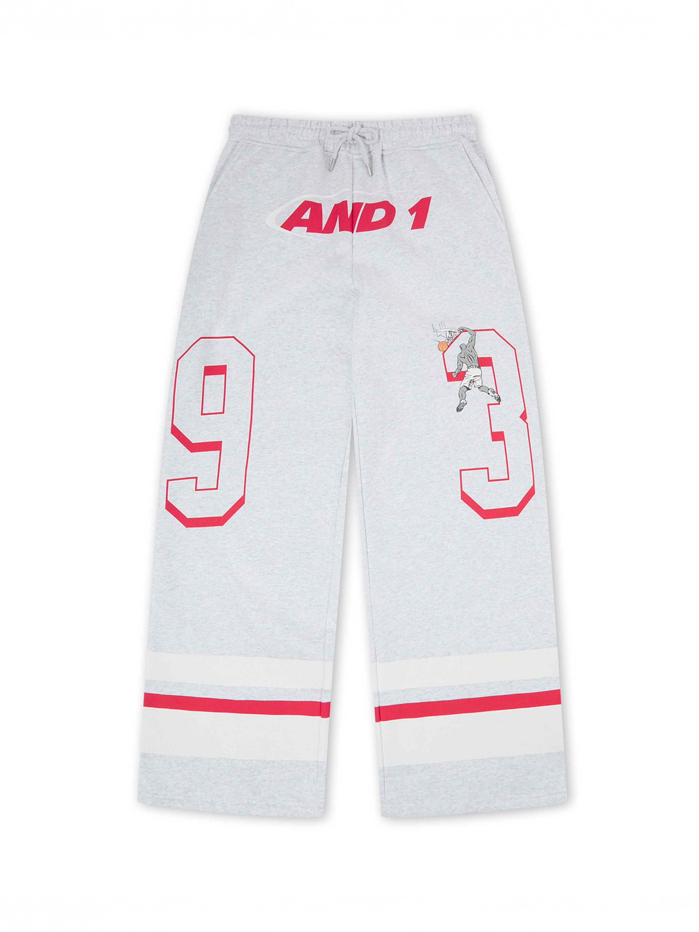 AND1 Široke hlačnice Hlače | siva barva: sprednja stran