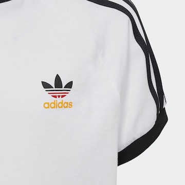 ADIDAS ORIGINALS Tričko 'Adicolor 3-Stripes' – bílá