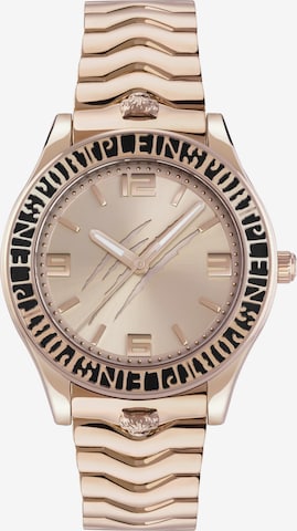 Montre à affichage analogique 'Eclipse' Plein Sport en or : devant