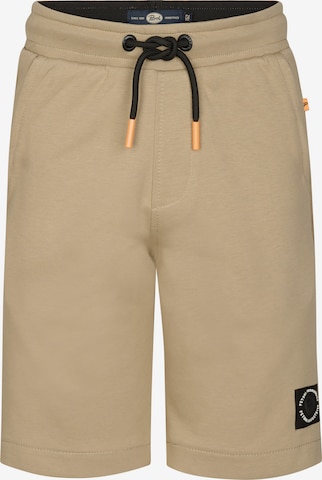 Petrol Industries Trousers in Brown: front