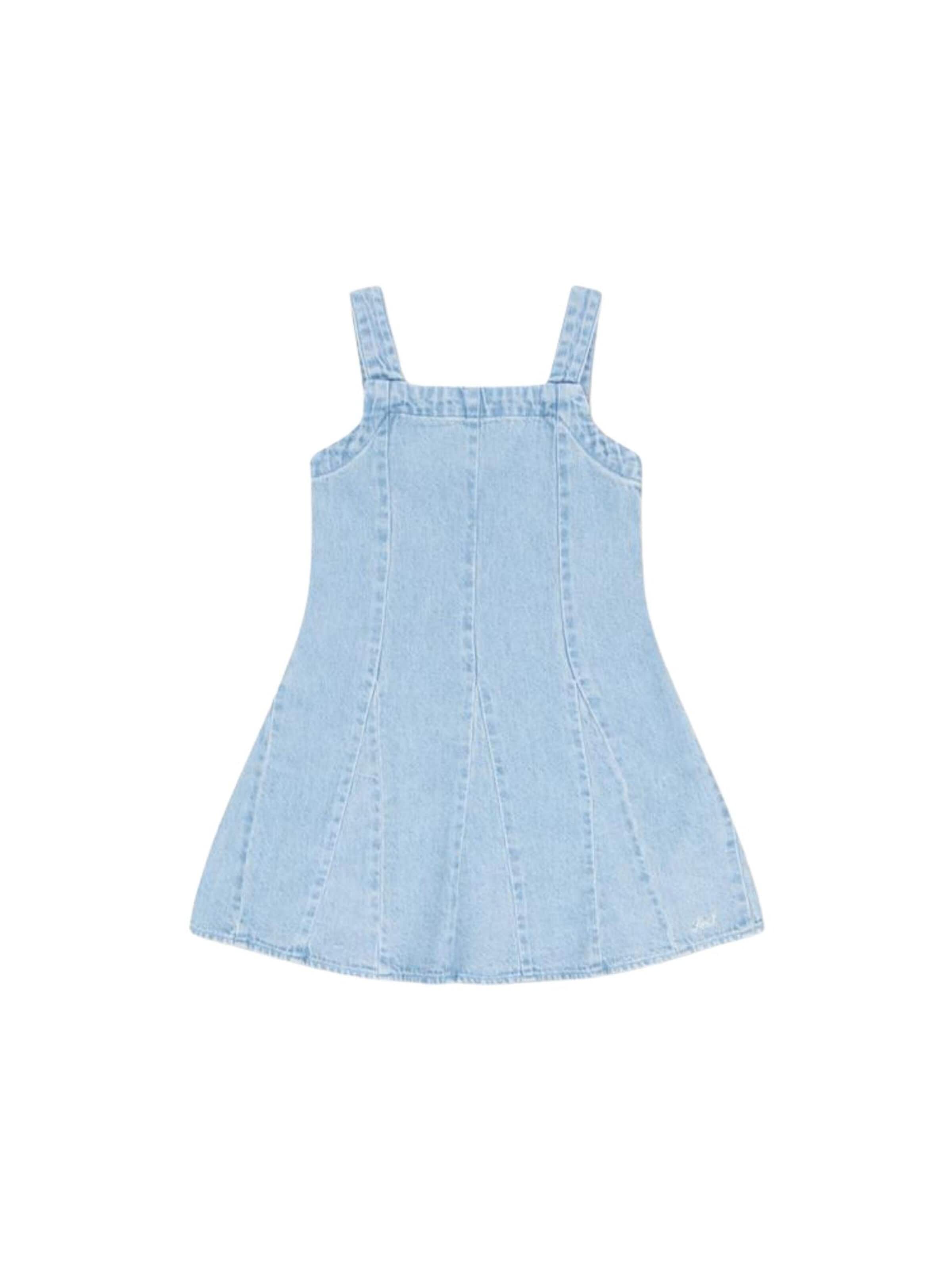 Levi's Kids Klänning 'LEVI'S kids LVG GODET DRESS ABITO' i blå: framsida