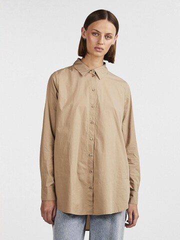 PIECES Blus 'Jiva' i beige: framsida