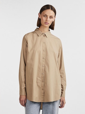 PIECES Blouse 'Jiva' in Beige: front