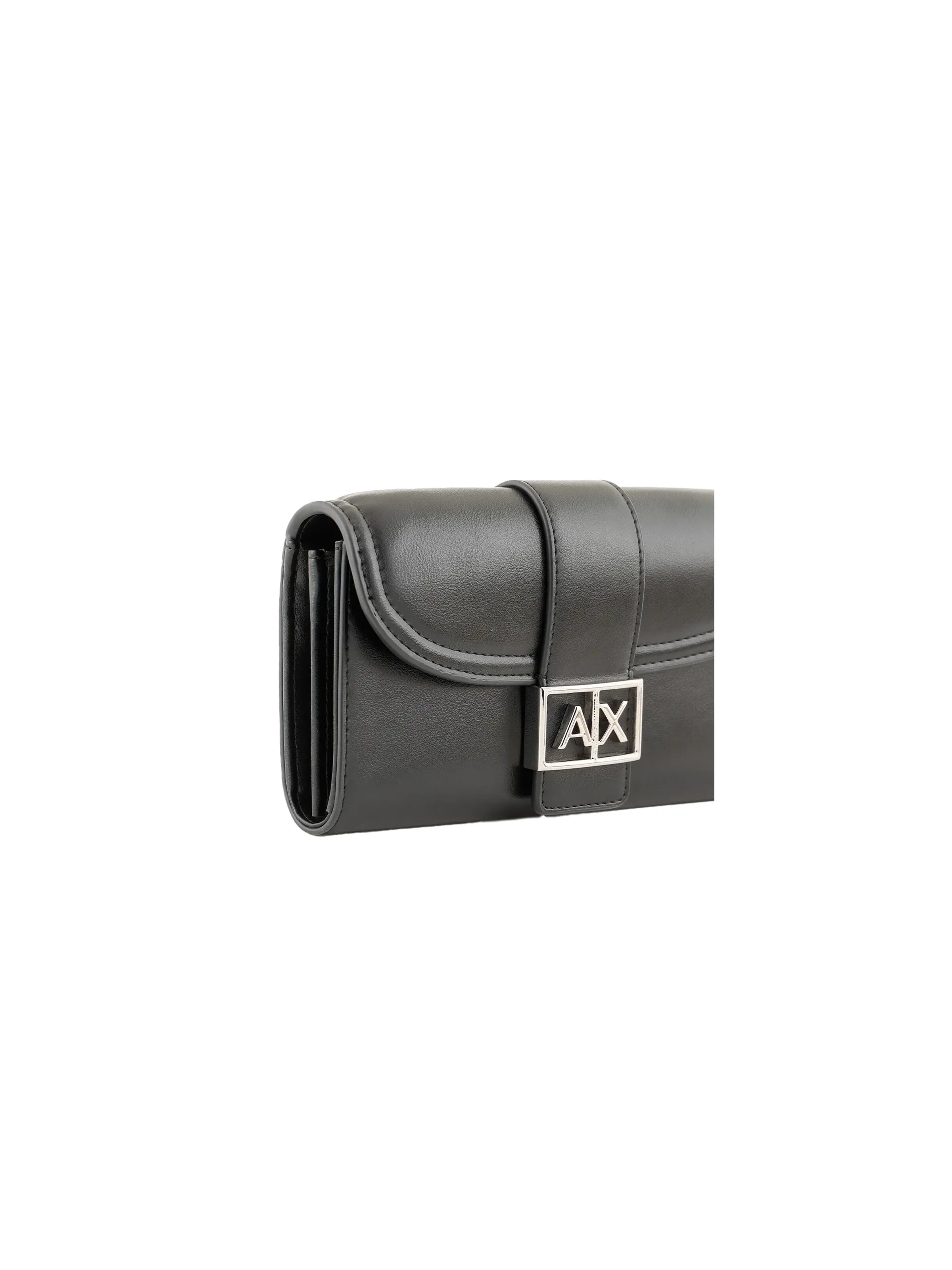 ARMANI Portemonnee 'AX classic' in Zwart