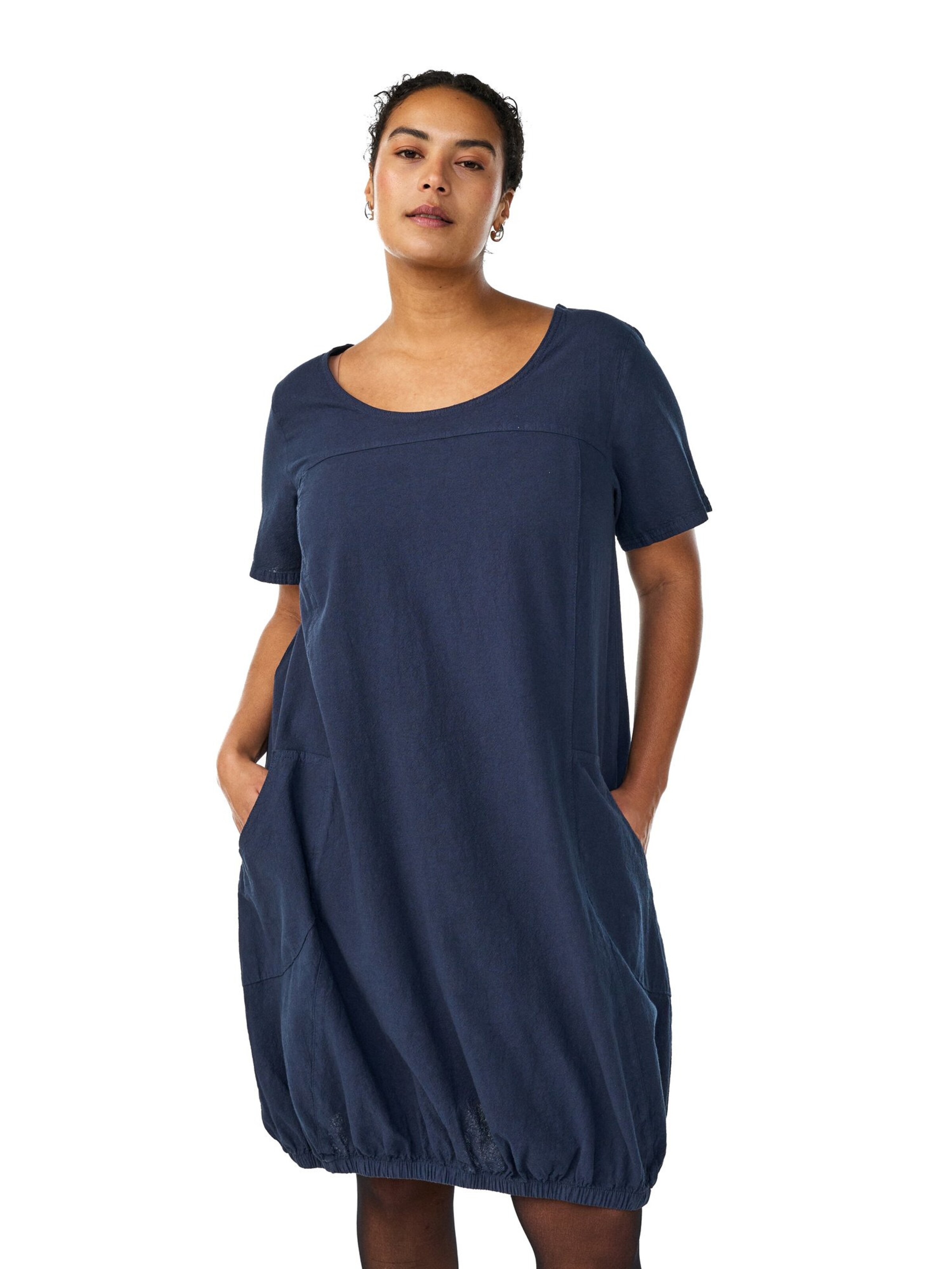 Zizzi Šaty 'Jeasy' – modrá: přední strana