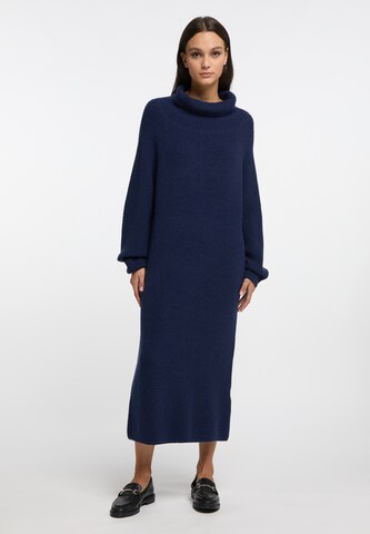 RISA Knitted dress in Blue: front