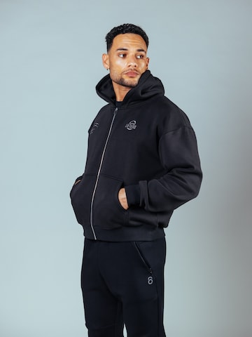Lifters Zip-Up Hoodie in Black