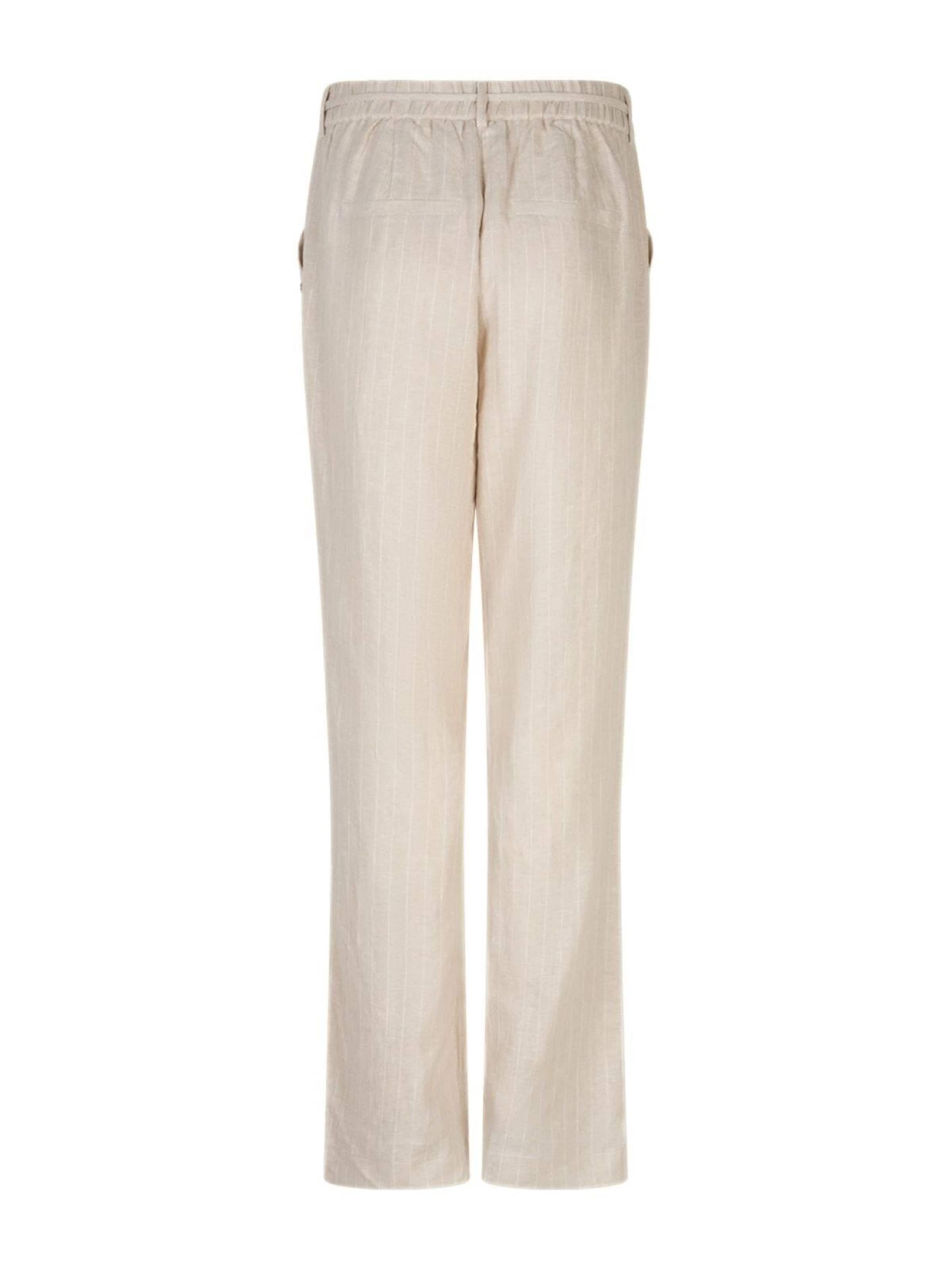 Red Button Regular Pants 'Red Button Claudette pinstrip' in Beige