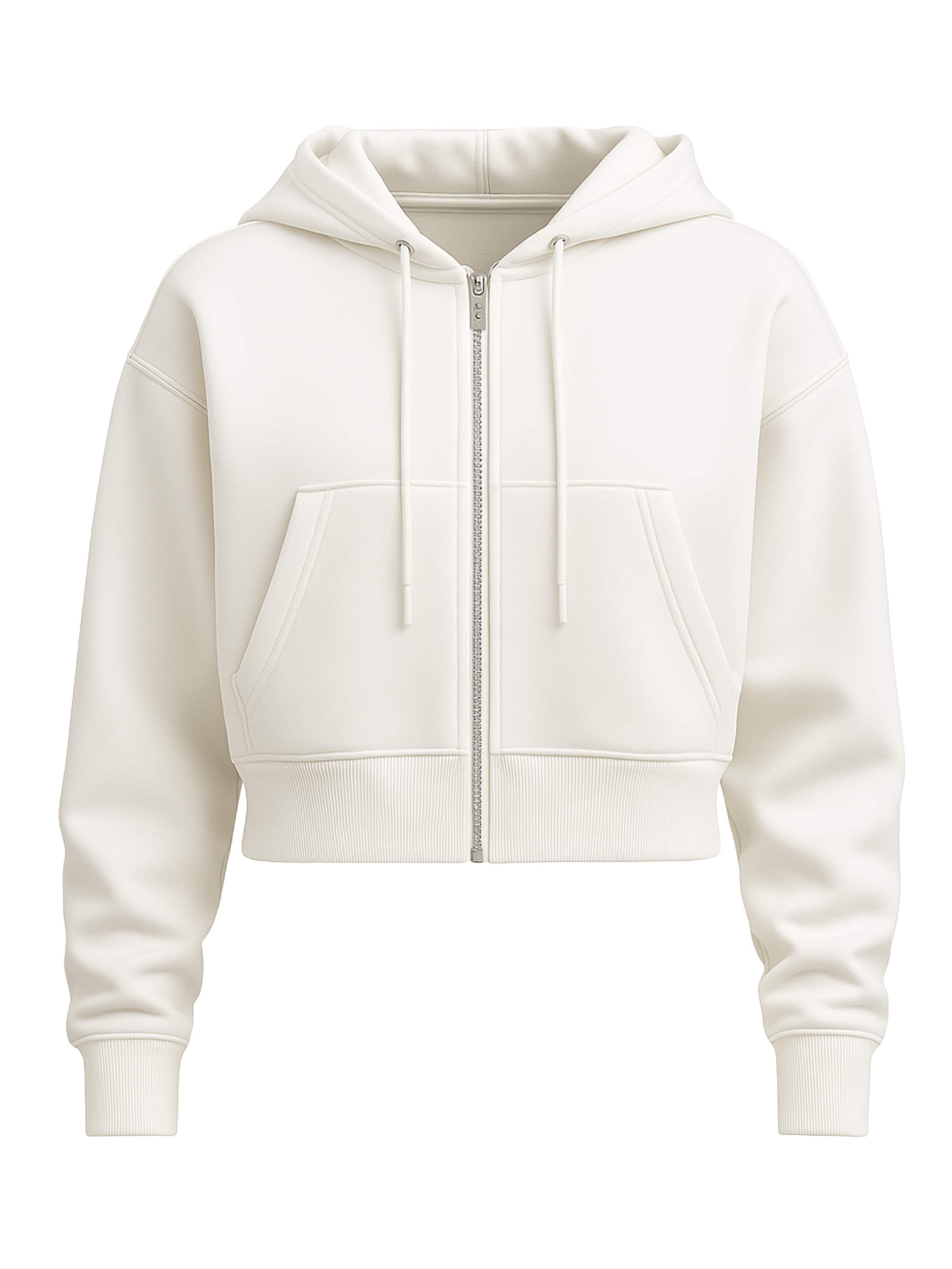 Justever Sweatjacke in Beige: Vorderseite