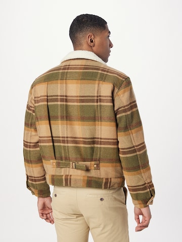 LEVI'S ® Prehodna jakna 'Type 1 Sherpa Trucker' | zelena barva
