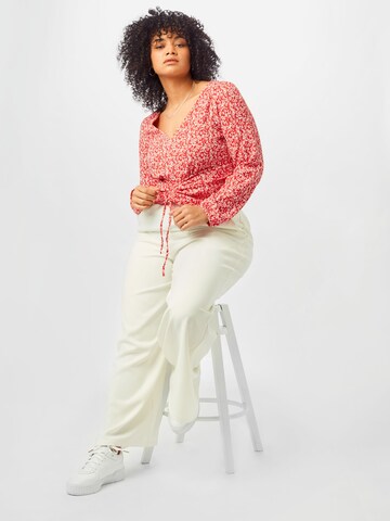 ABOUT YOU Curvy - Camiseta 'Danai' en rojo