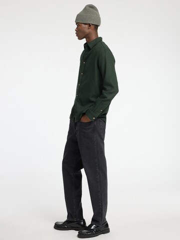 SELECTED HOMME Regular fit Button Up Shirt 'SLHOwen' in Green