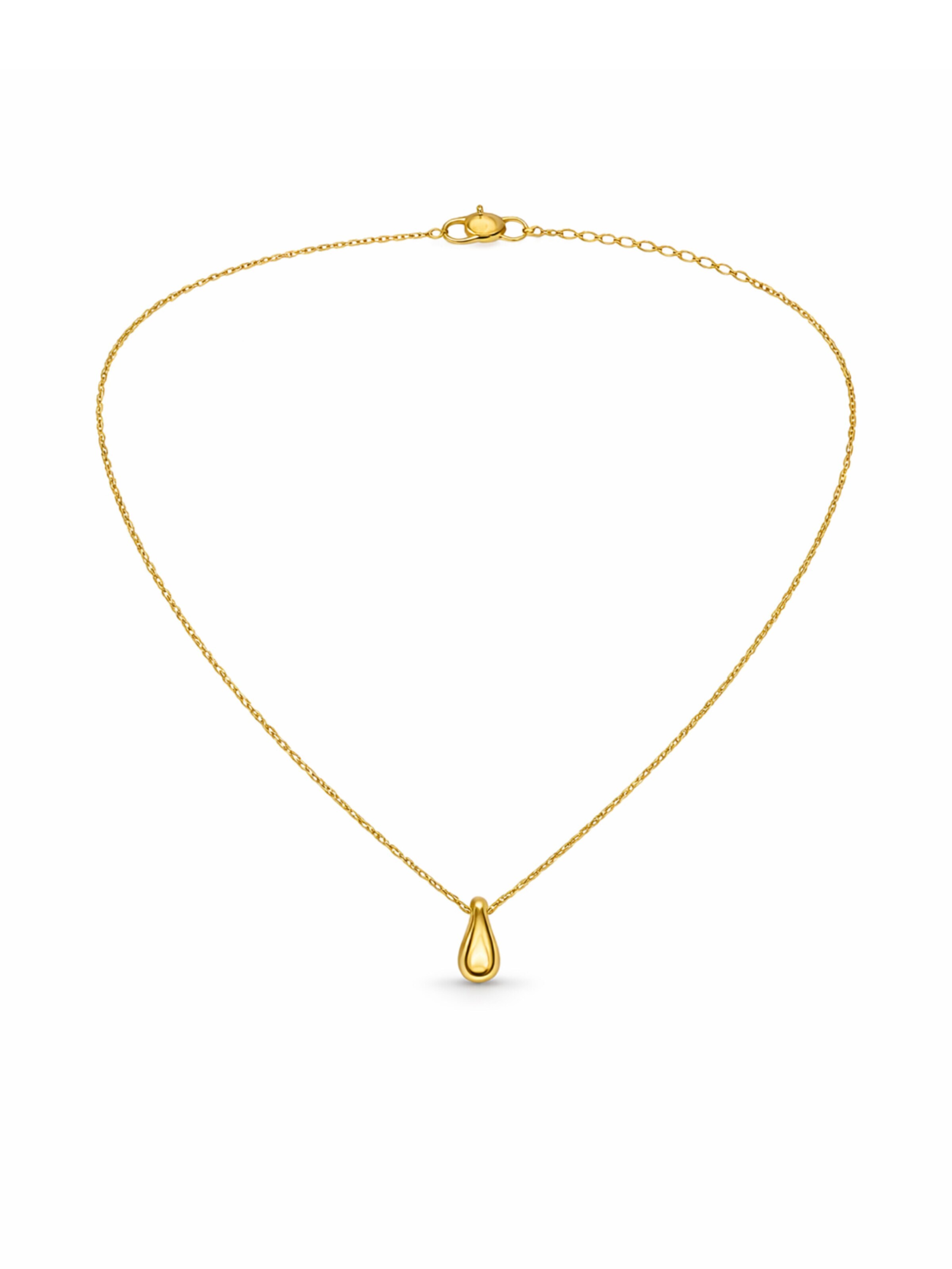 Pure Schmuck Kette 'Drop Luxury'‌‌‌‌‌‌‌‌ in Gold: Vorderseite