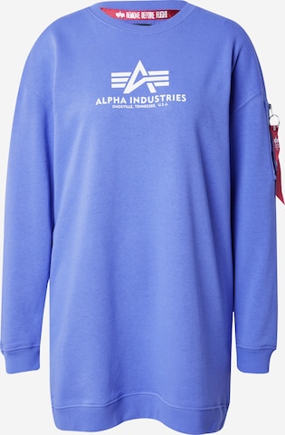 Sweat-shirt ALPHA INDUSTRIES en violet : devant