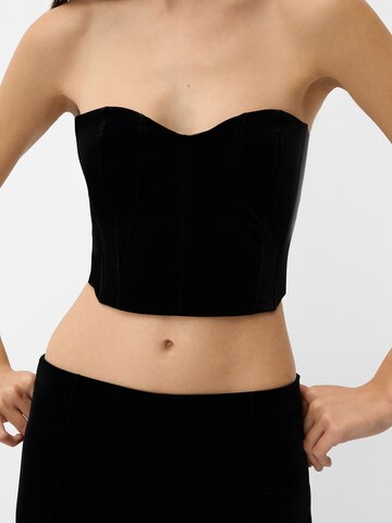 Bershka Top in Schwarz