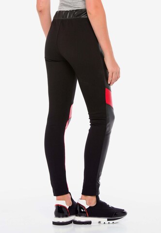 CIPO & BAXX Slimfit Leggings 'Diva' in Schwarz