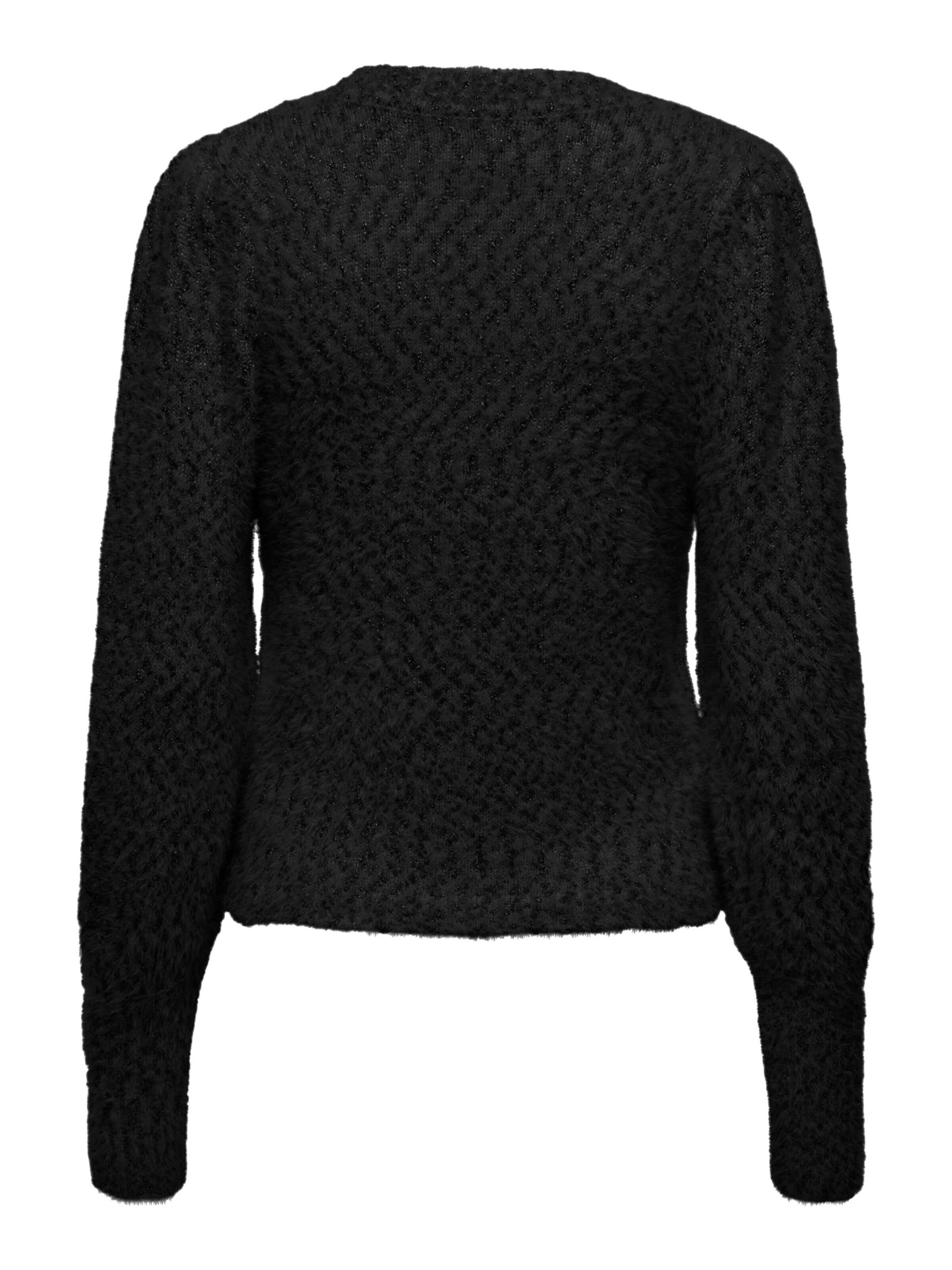 ONLY Knit cardigan 'Rosette' in Black