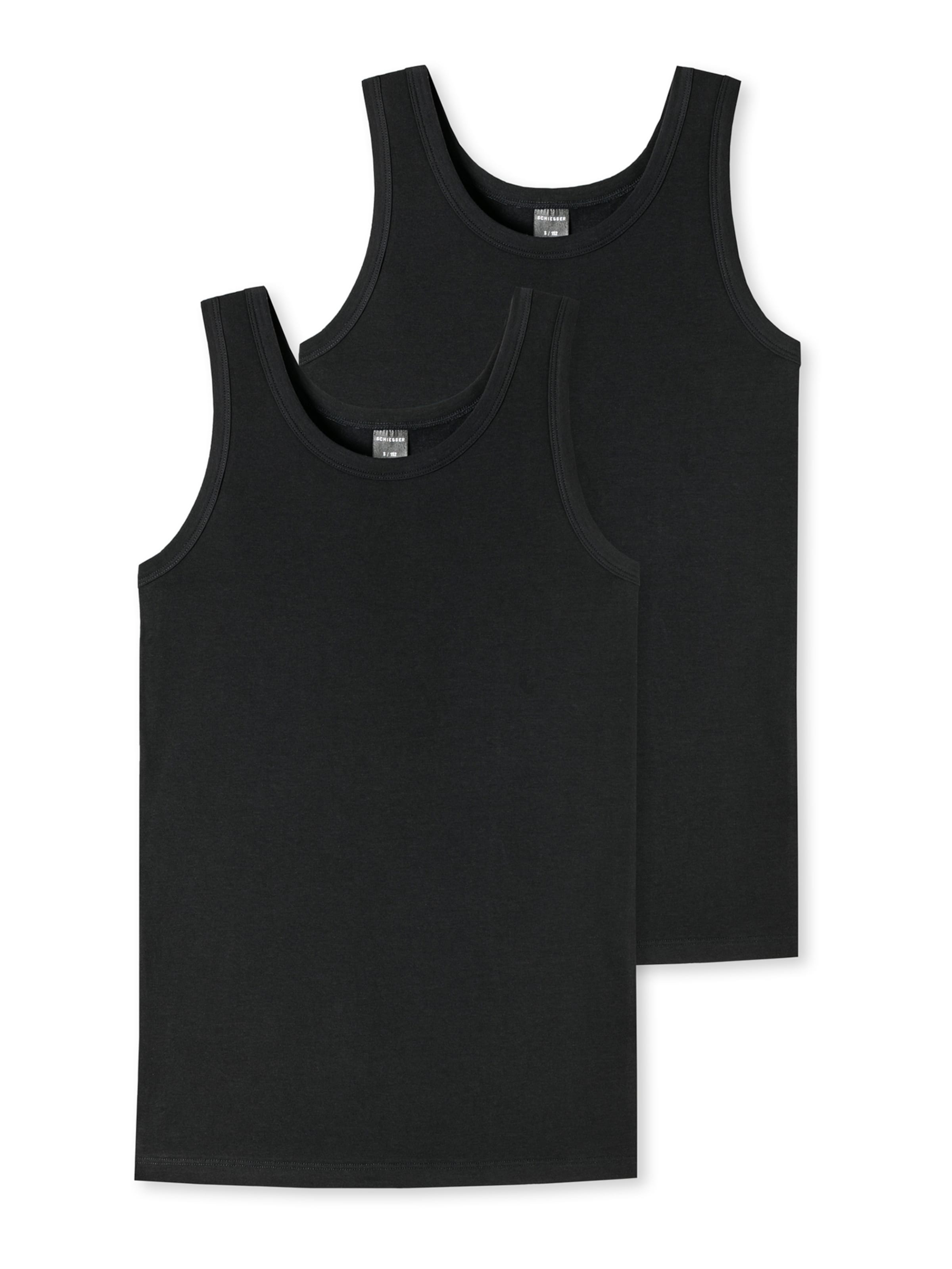 SCHIESSER Undershirt in Black: front