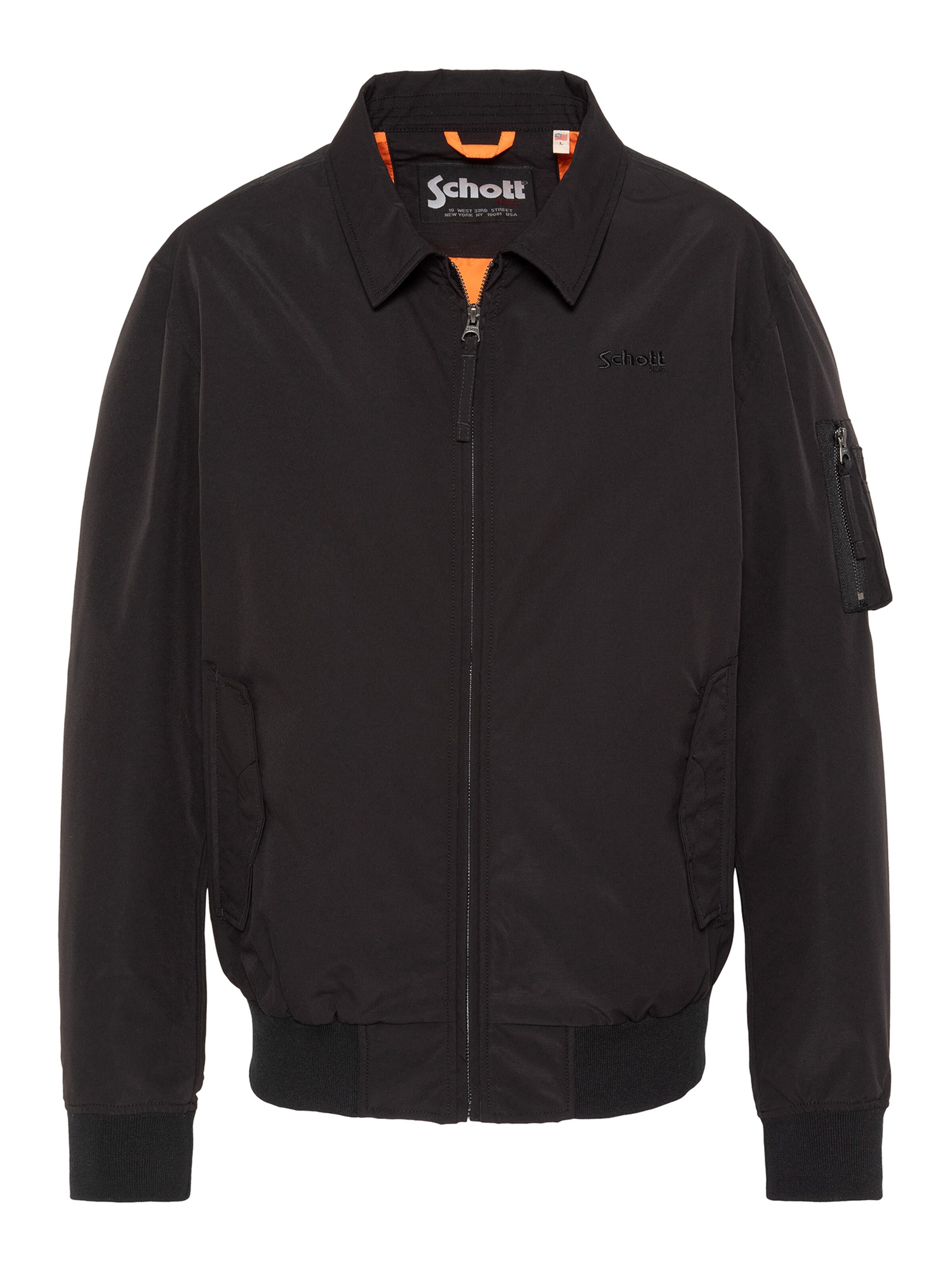 Schott NYC Übergangsjacke‌‌‌ in Schwarz: Vorderseite
