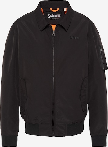 Schott NYC Übergangsjacke in Schwarz: Vorderseite