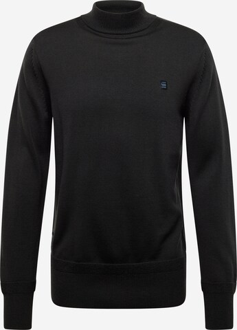 G-Star RAW Sweter 'Premium Core' w kolorze czarny: przód