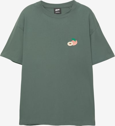 Pull&Bear Majica 'STWD' u svijetloplava / sivkasto zelena / breskva / losos, Pregled proizvoda