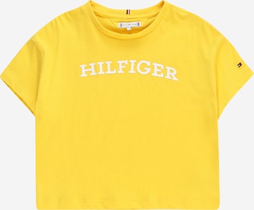 Maglietta di TOMMY HILFIGER in giallo: frontale