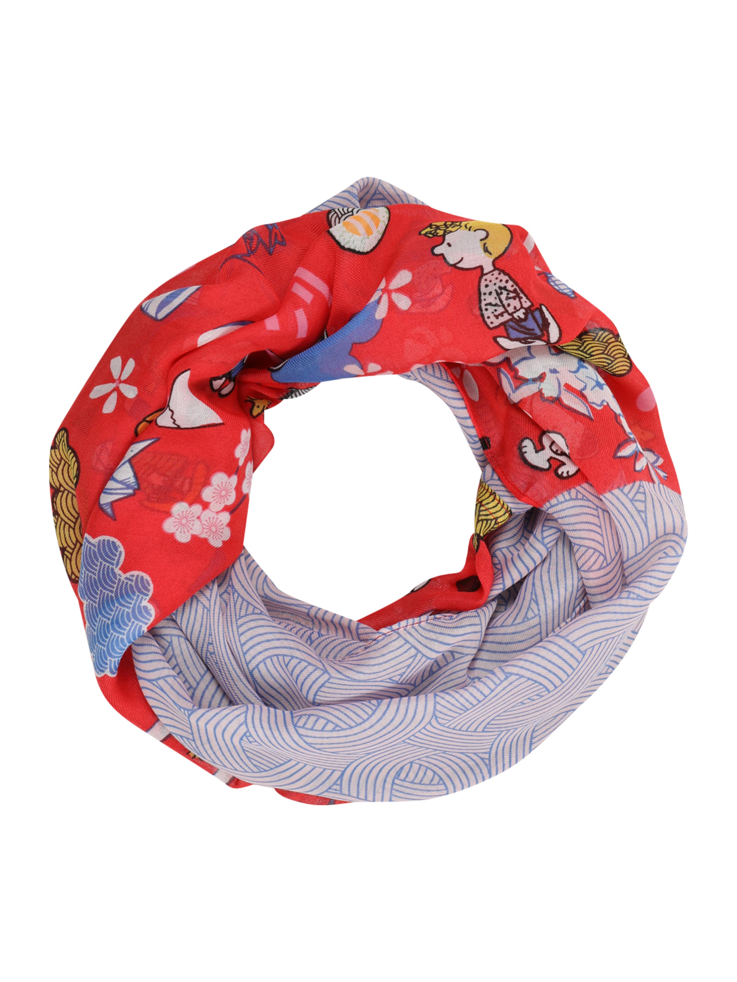 CODELLO Sjaal &#x27;Peanuts&#x27; in Rood: voorkant