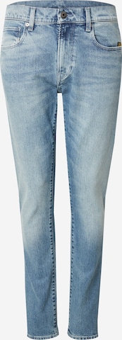 mėlyna G-STAR Prigludęs Džinsai '3301': priekis