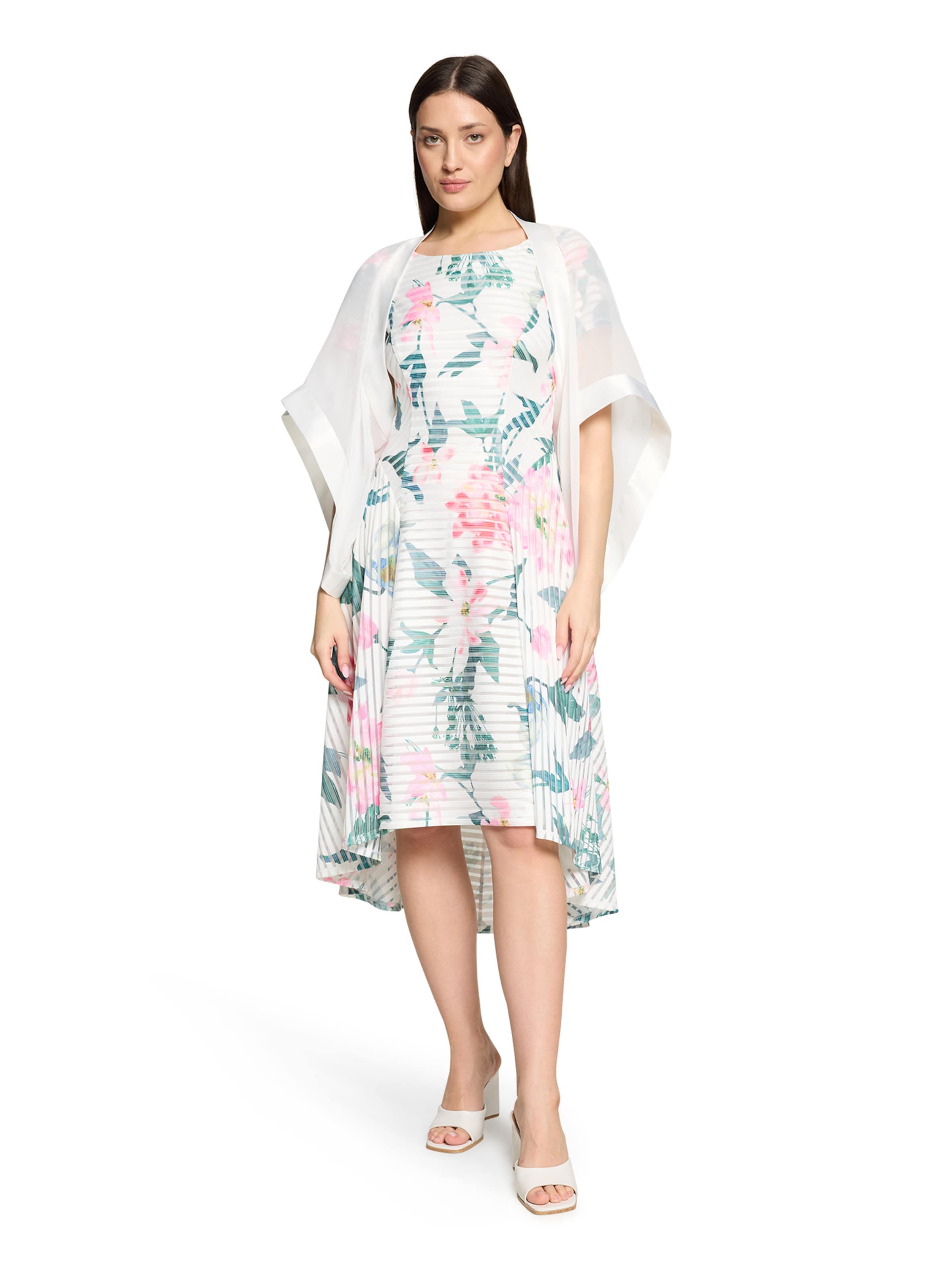 Vera Mont Chiffonstola mit 3/4 Arm in Weiß