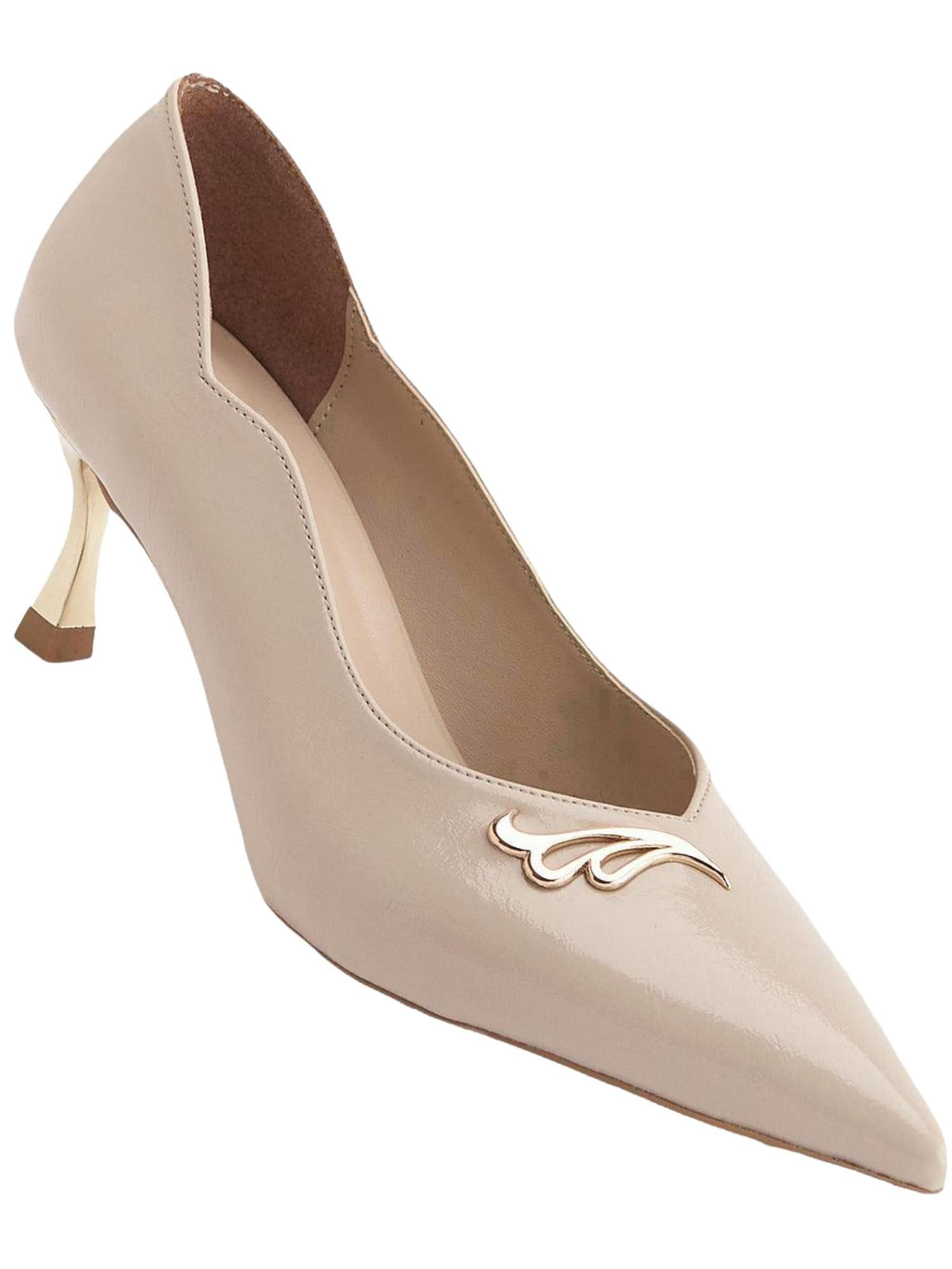 Limoya Slingback Pumps 'Damen-Absätze' in Beige: front