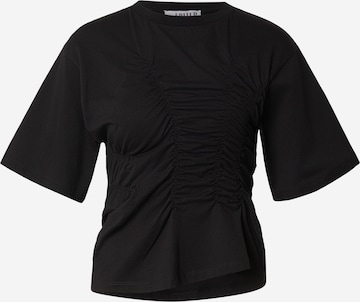 juoda EDITED Marškinėliai 'Edith': priekis