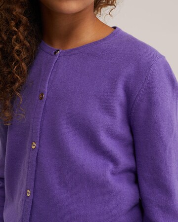 WE Fashion Knit cardigan in Purple