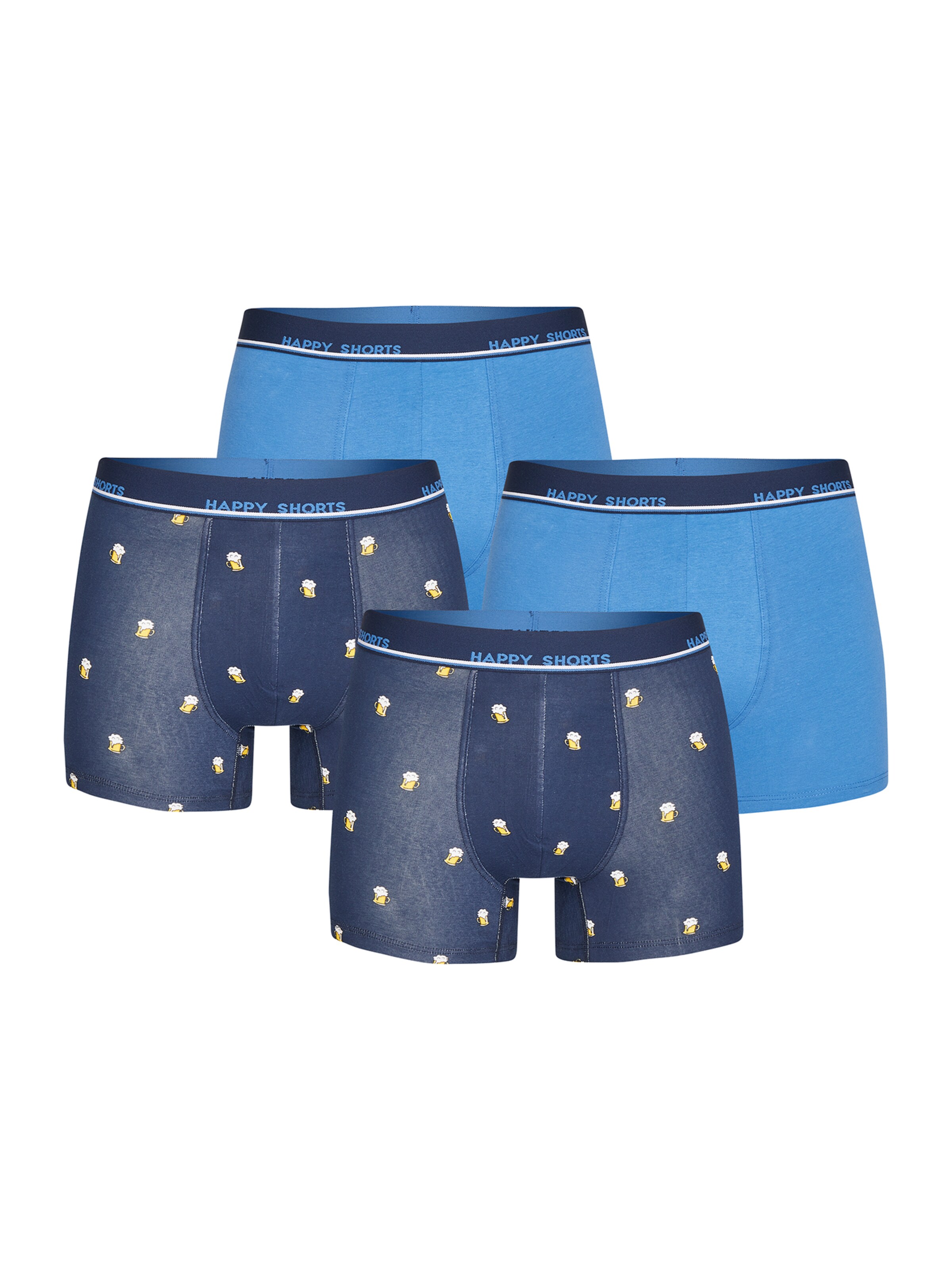 Happy Shorts - Calzoncillo boxer en azul: frente