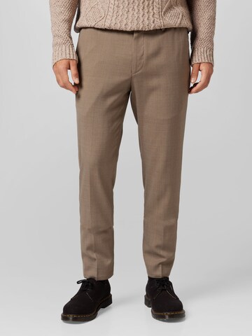 Regular Pantalon à plis Michael Kors en beige : devant