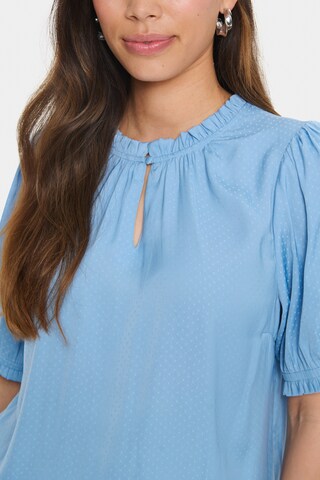 SAINT TROPEZ Bluse 'SZBriana' i blå