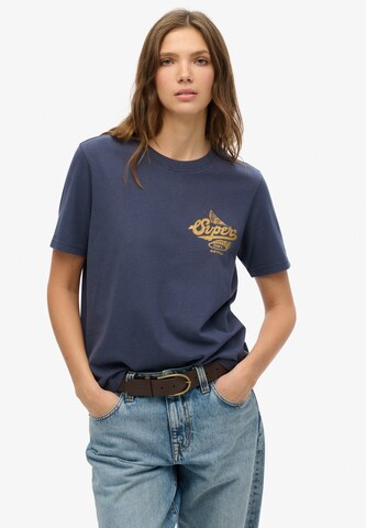Superdry Shirt in Blauw: voorkant