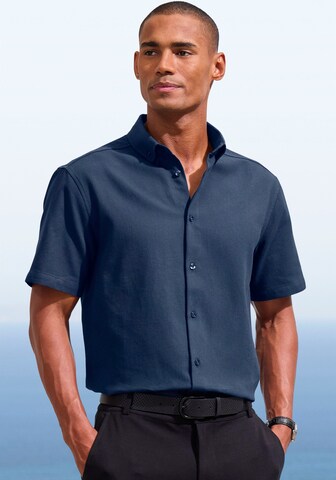 H.I.S Regular fit Button Up Shirt in Blue