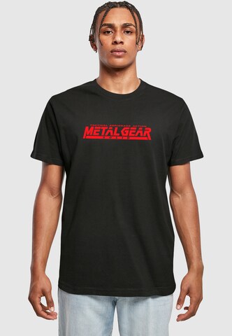 Merchcode - Camiseta 'Metal Gear' en negro: frente