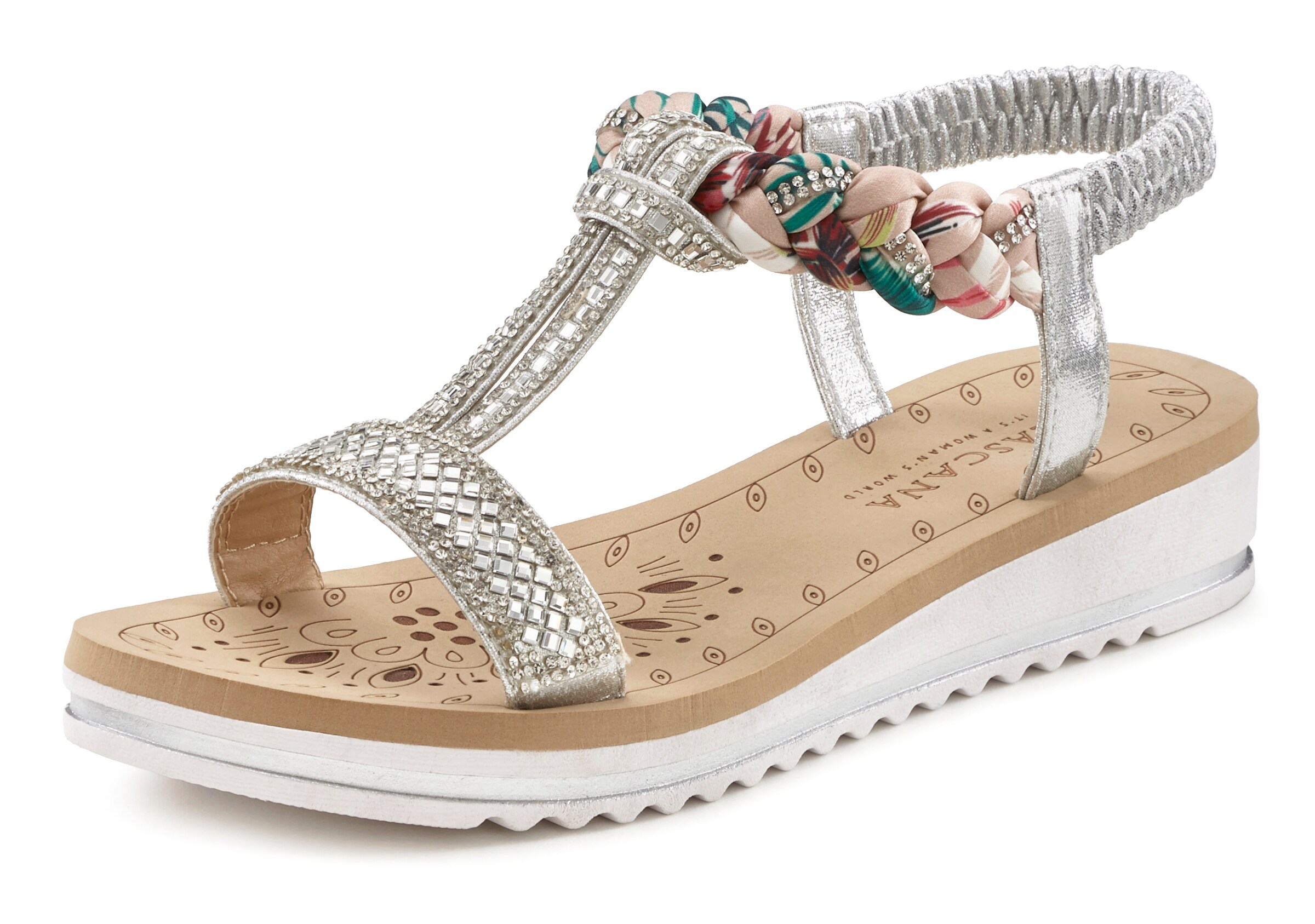 LASCANA Sandal in Silver: front
