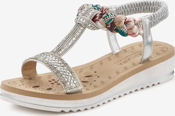 LASCANA Sandal i silver: framsida