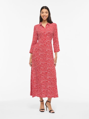 VILA - Vestido camisero 'VIAya Paya' en rojo: frente